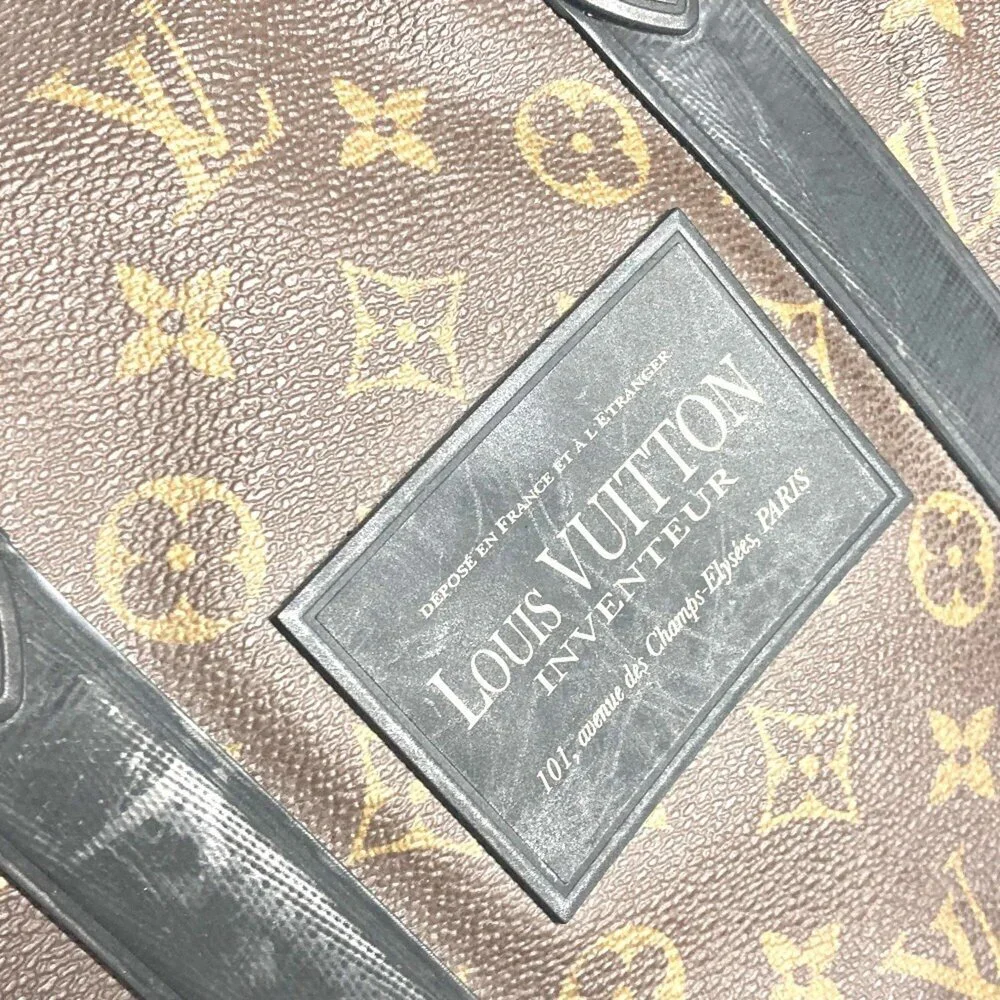 LOUIS VUITTON Authentic Black Monogram Canvas Boston Bag - Picture 6 of 16